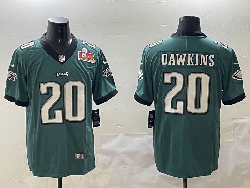 Men Philadelphia Eagles #20 Dawkins Green Second generations 2025 Nike Vapor Limited NFL Jersey style 4->philadelphia eagles->NFL Jersey